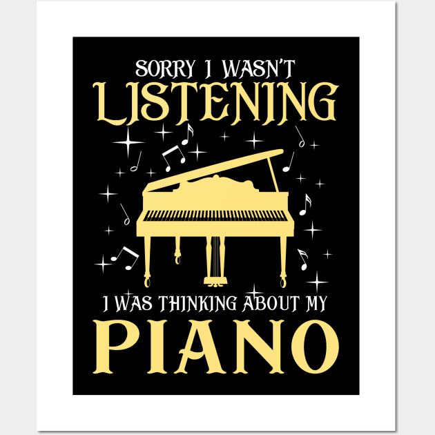 Funny Piano Player Gift Wall Art by KsuAnn